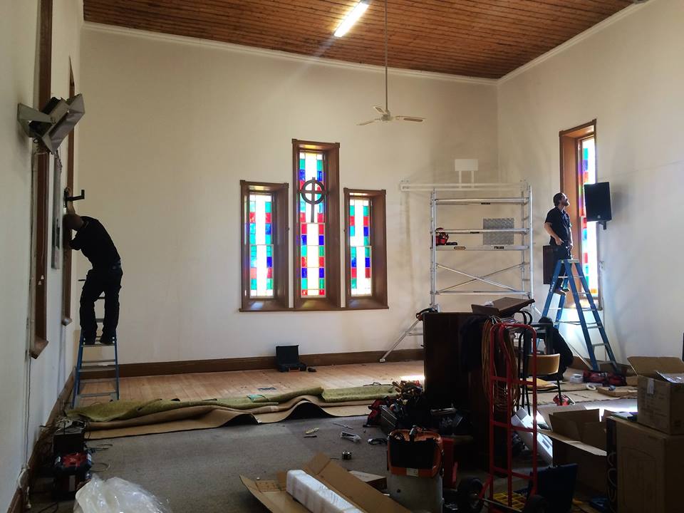 Historic church upgrade with new audio visual technology