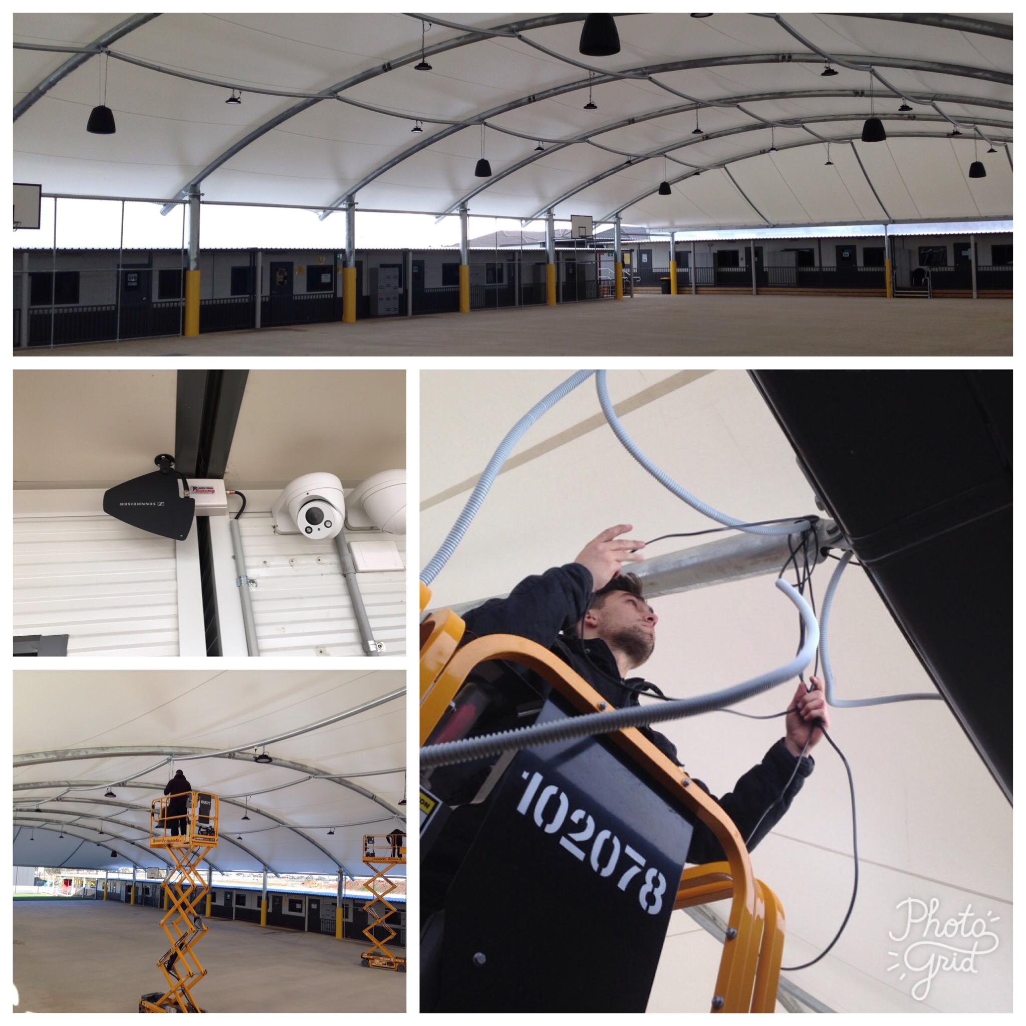 Educational facility senior quadrangle sate-of-the-art PA System.