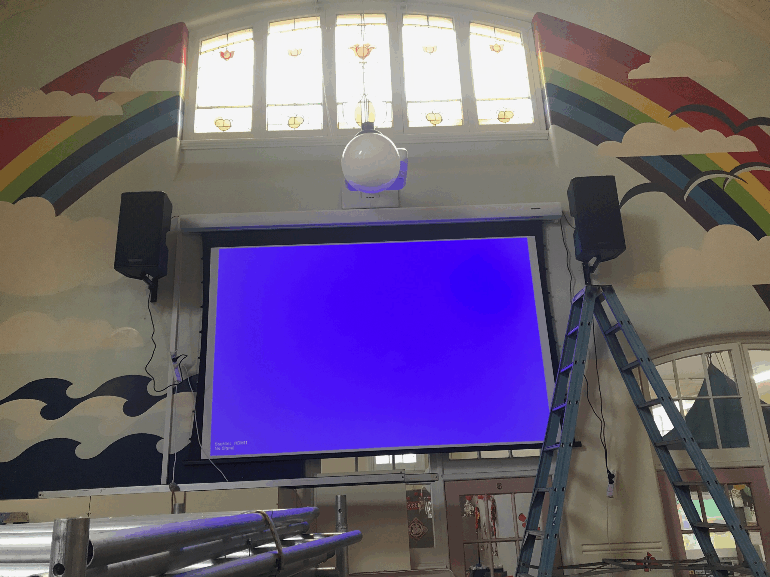 Large Screen Projection and Audio Installation in Malvern