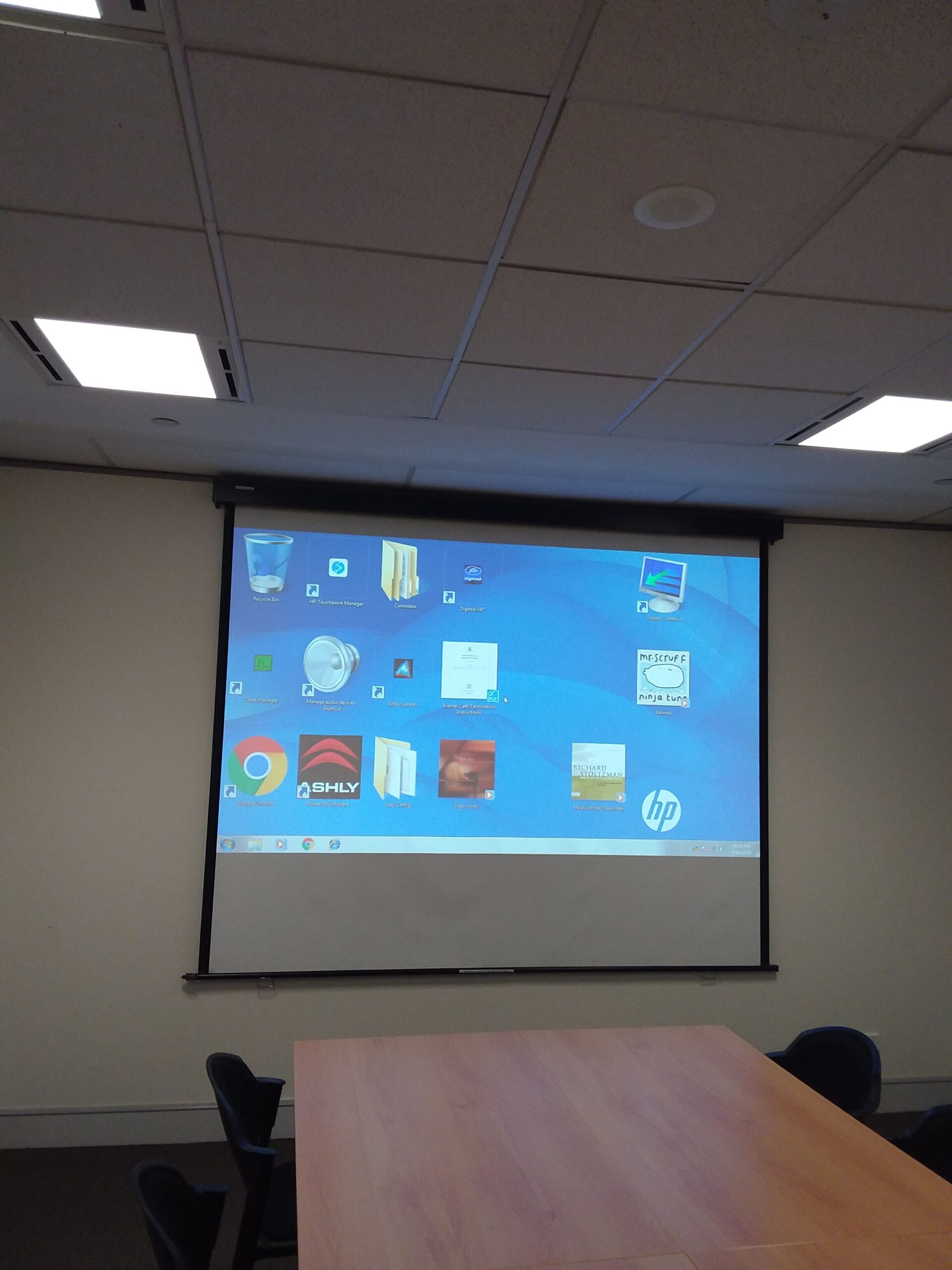 Conference Room Projector Change Over